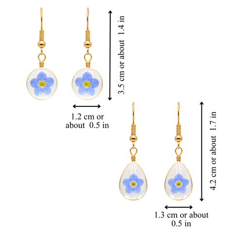 FORGET-ME-NOT EARRINGS (PAIR)