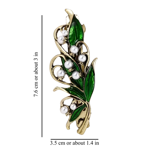 FRENCH LILY OF THE VALLEY HAIR CLIP