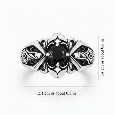 MIDNIGHT GOTHIC RING (ADJUSTABLE)