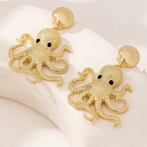 OCTOPUS EARRINGS (PAIR)