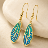 OPAL DRAGONFLY WING EARRINGS (PAIR)