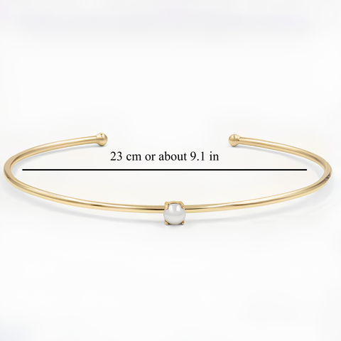 PEARL CUFF BRACELET (ADJUSTABLE)