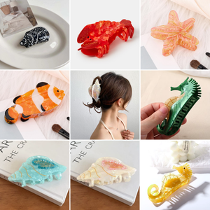 SEA ANIMALS HAIR CLIPS