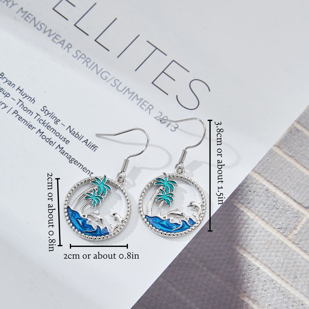 SEA BREEZE DOLPHINE EARRINGS (PAIR)