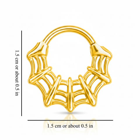 SPIDER WEB SEPTUM RING (1 PC)