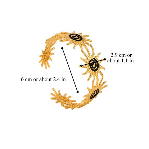 SUNBURST SPIRAL CUFF