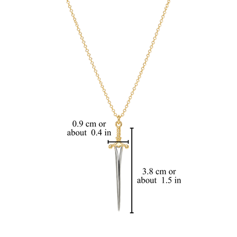 SWORD CHARM NECKLACE (ADJUSTABLE)