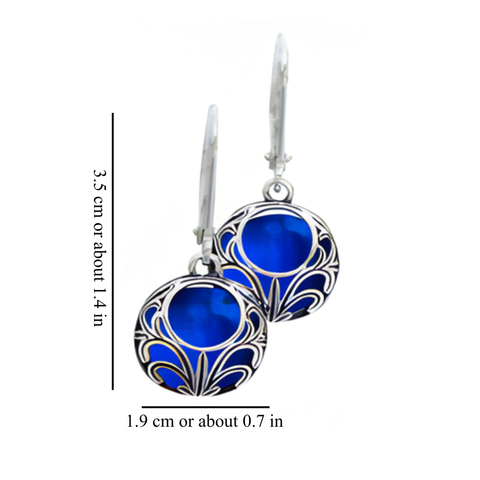 AQUA JAR EARRINGS (PAIR)