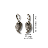 VINTAGE BARN OWL EARRINGS (PAIR)
