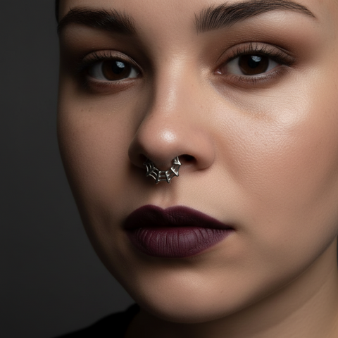 SPIDER WEB SEPTUM RING (1 PC)