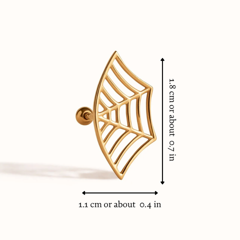 SPIDER WEB EARRING