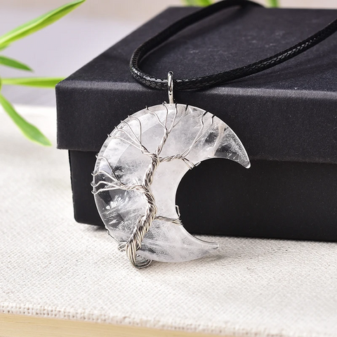 "TREE OF LIFE" CRESCENT NECKLACE