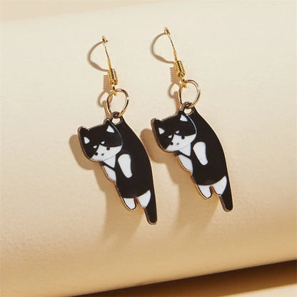 DANGLING CATS EARRINGS (PAIR)