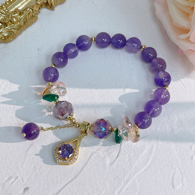 HEALING AMETHYST BRACELET (ADJUSTABLE)