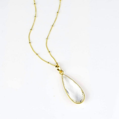 LONG MOONSTONE NECKLACE