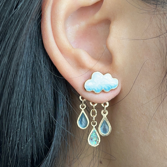 RAINDROP EARRINGS (PAIR)