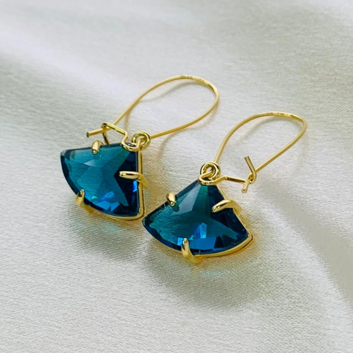 FRENCH BLUE EARRINGS (PAIR)