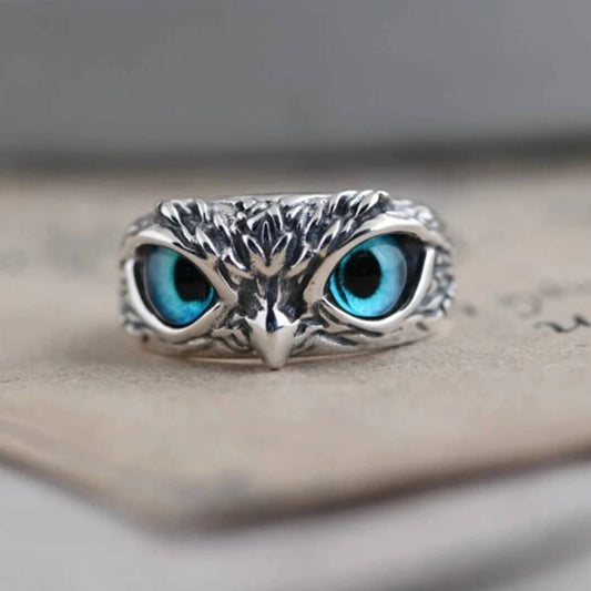 Adjustable Owl Eye Ring