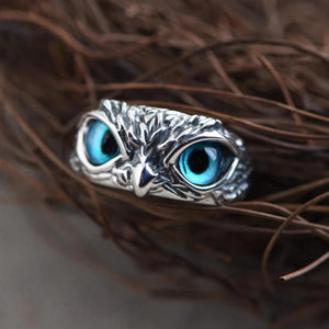 Adjustable Owl Eye Ring