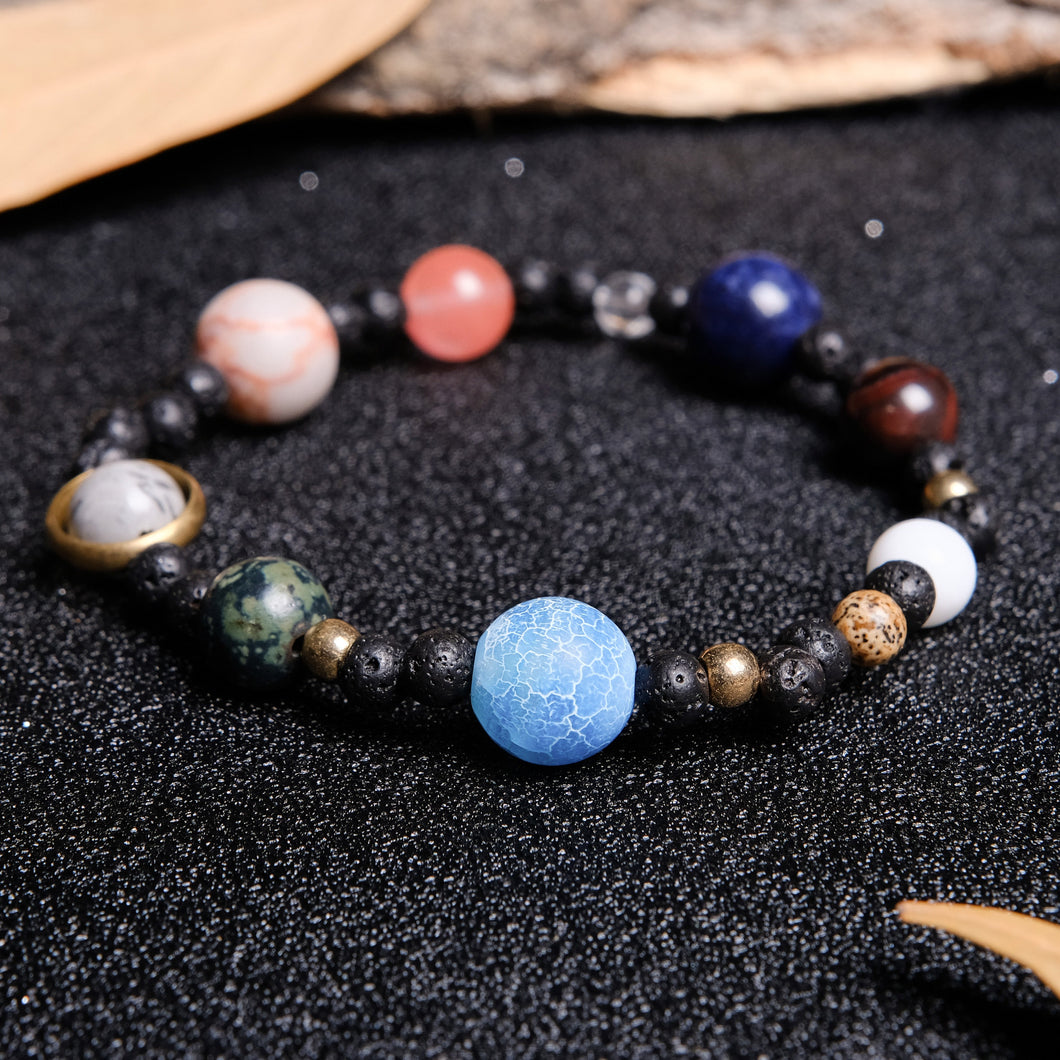 Universe Bracelet – Solar System Stone Bracelet – PAP Art Store