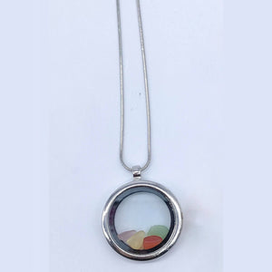 FLOATING SEA GLASS NECKLACE