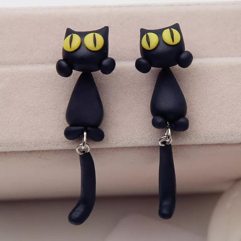 Handmade Cat Earrings