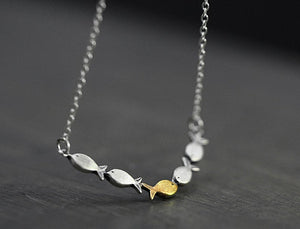 GOLDEN FISH NECKLACE