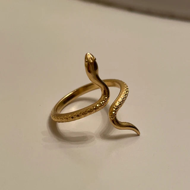 GOLD SNAKE RING ADJUSTABLE Ashlen
