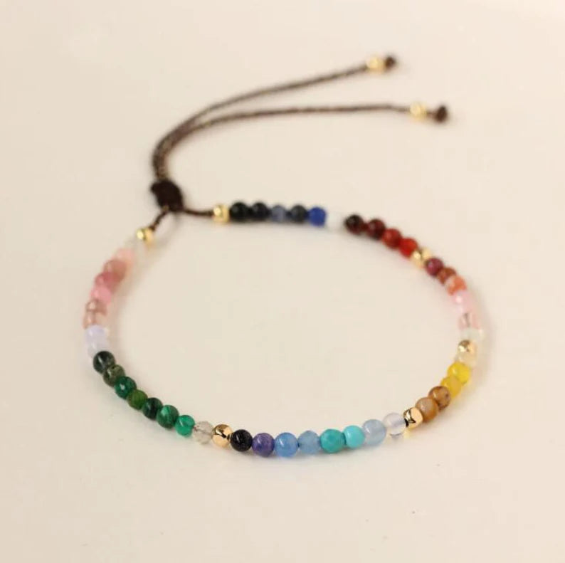 CRYSTAL RAINBOW BRACELET (ADJUSTABLE) - FREE