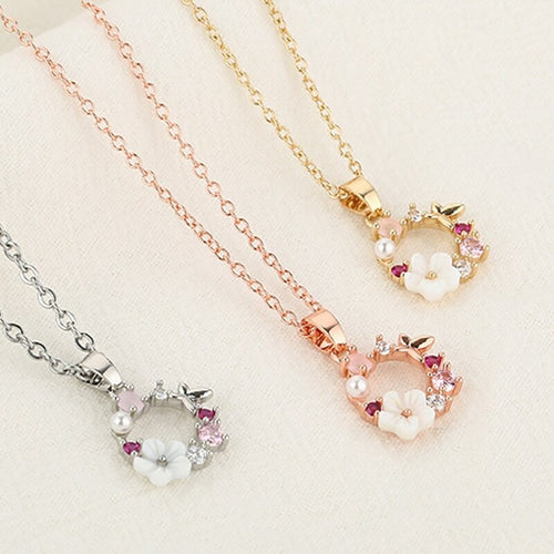 FLOWER GARLAND NECKLACE