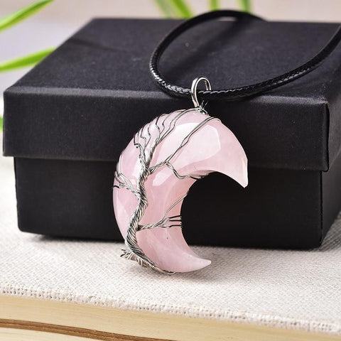"TREE OF LIFE" CRESCENT NECKLACE