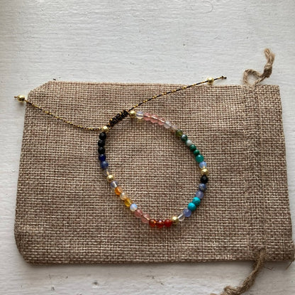 CRYSTAL RAINBOW BRACELET (ADJUSTABLE) - FREE